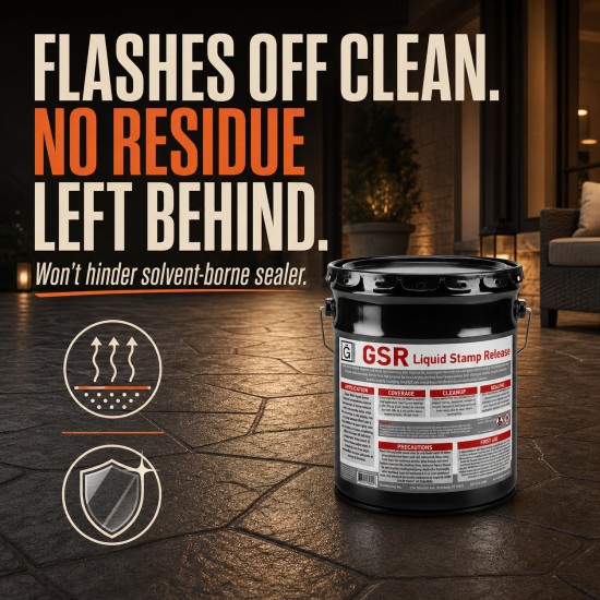 Clear Stamped Concrete Liquid Release Agent – G-SR