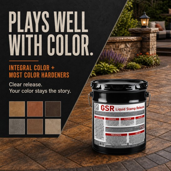 Clear Stamped Concrete Liquid Release Agent – G-SR