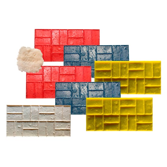 Concrete Stamp Mats SM 4300 Brick, 30" x 15"