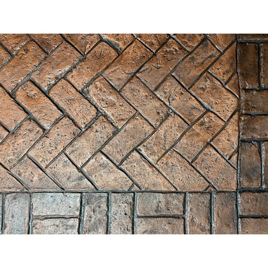 Brick Border Concrete Stamp Mat SM 4011, 30" x 7.5" 
