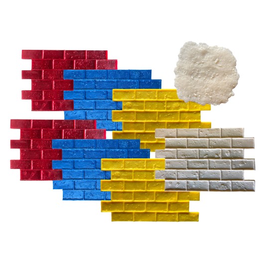 Concrete Stamp Mats SM 4200 Brick, 37" x 23.75"
