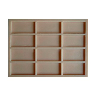 Rubber Mold For Multiple Concrete Samples CSM 7001, 20" x 14.5"