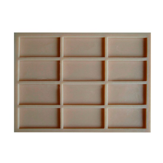 Rubber Mold For Multiple Concrete Samples CSM 7001, 20" x 14.5"