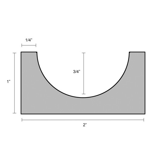 Concrete Countertop Mold Edge Form CEF 7004