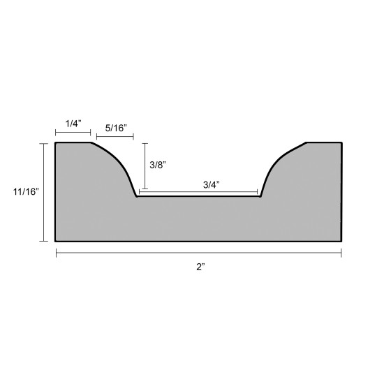 Concrete Countertop Mold Edge Form CEF 7005