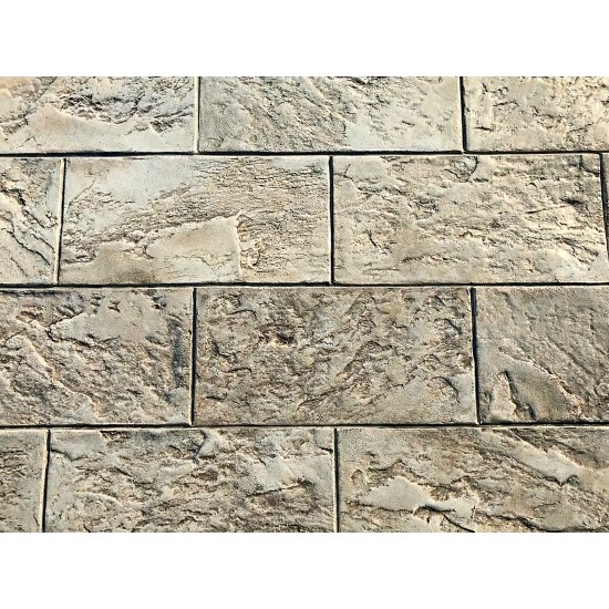 Pool Deck Slate Tile Running Bond Concrete Stamps SM 1911, 36" x 24"