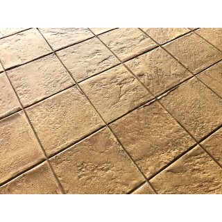 Pool Deck Slate Tile Quad Stack Bond Concrete Stamps SM 1914, 24" x 24"