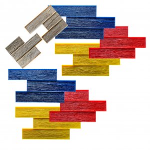 Barn Wood Stamp Mat WSM 105500, 6" x 26"