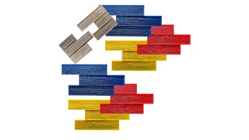 6" Barn Wood Concrete Wall Stamps WSM 105500
