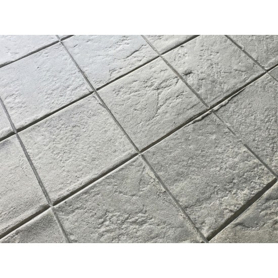 Pool Deck Slate Tile Dual Stack Bond Concrete Stamps SM 1915, 24" x 12"