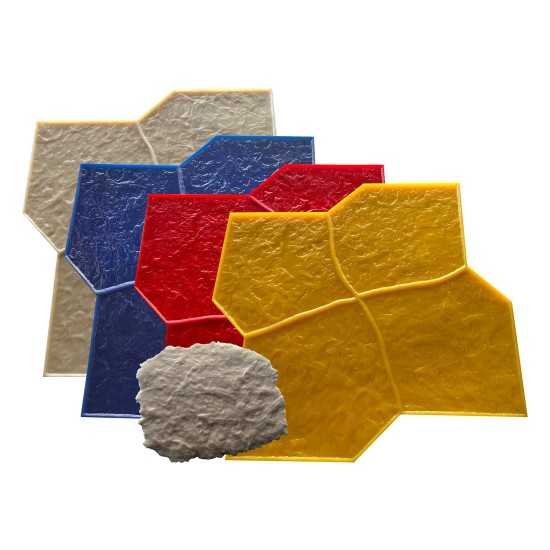 Concrete Stamp Mats SM 1920 Random Stone, 30" x 30"