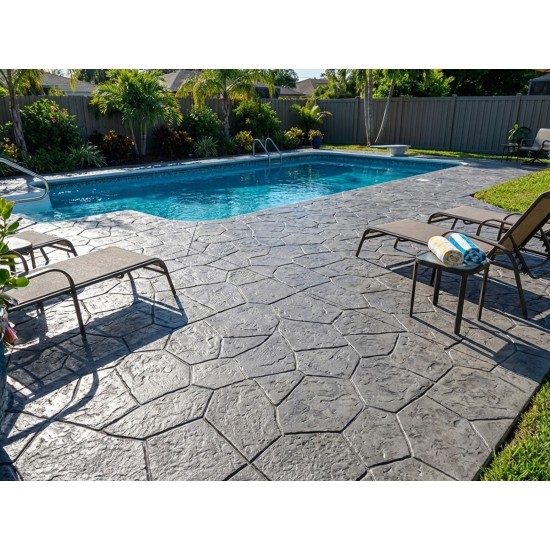 Concrete Stamp Mats SM 1920 Random Stone, 30" x 30"