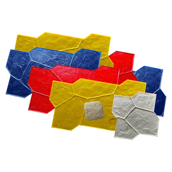 Concrete Stamp Mats SM 1923 Random Slate Stone, 56" x 35"