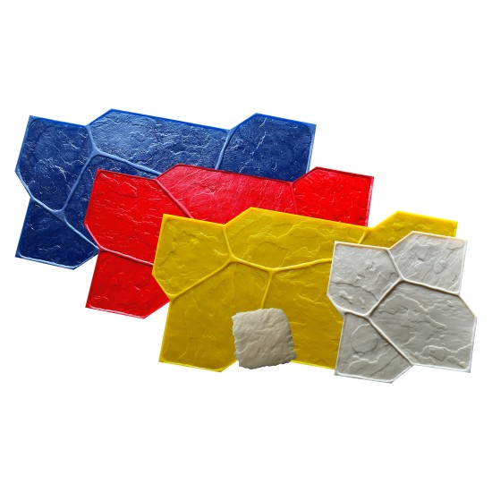 Concrete Stamp Mats SM 1923 Random Slate Stone, 56" x 35"