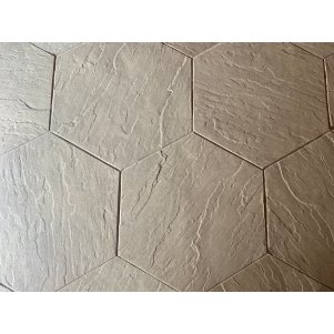Concrete Stamp Mats SM 1930 Hexagonal Stone, 36" x 36"