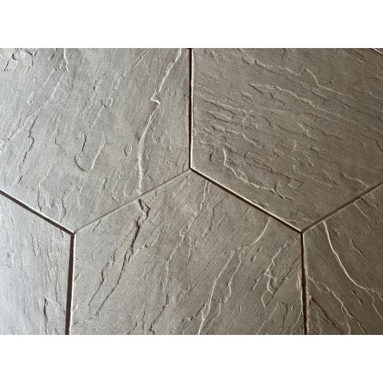 Concrete Stamp Mats SM 1930 Hexagonal Stone, 36" x 36"