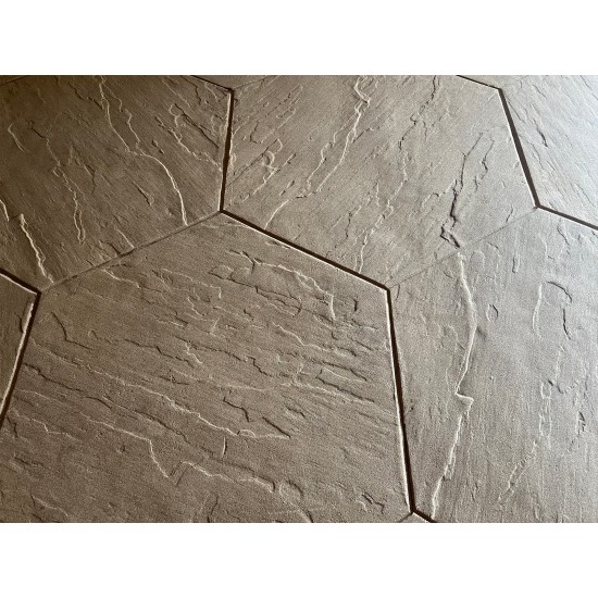 Concrete Stamp Mats SM 1930 Hexagonal Stone, 36" x 36"