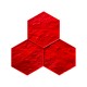 Concrete Stamp Mats SM 1933 Hexagonal Stones, 35.5" x 35.5"
