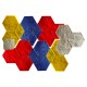 Concrete Stamp Mats SM 1933 Hexagonal Stones, 35.5" x 35.5"