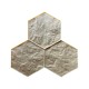 Concrete Stamp Mats SM 1933 Hexagonal Stones, 35.5" x 35.5"