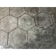 Concrete Stamp Mats SM 1933 Hexagonal Stones, 35.5" x 35.5"