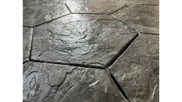 Quarry Stone Rotating Hexagonal Paver Concrete Stamps SM 1933, 37" x 35.5"
