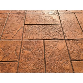 Hudson Slate Tile Basket Weave Concrete Stamps SM 2102, 24" x 24"