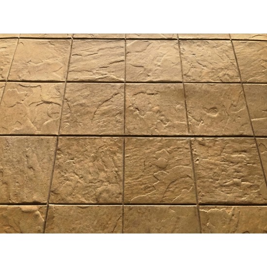 Hudson Slate Tile Quad Stack Bond Concrete Stamps SM 2104, 24" x 24"