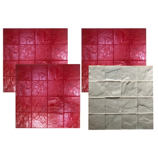 Tumbled Edge Concrete Stamp Mold SM 2110, 24" x 24"