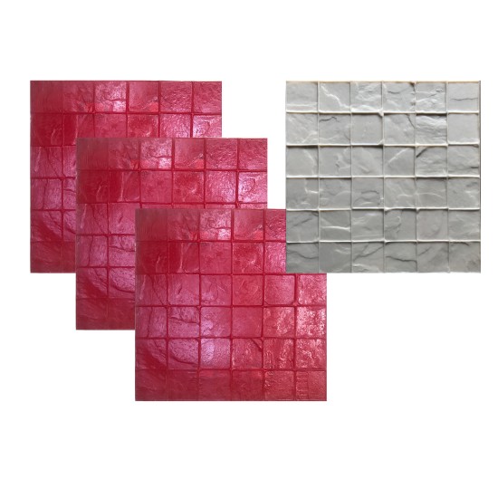 Old London Cobblestone 4" Tile Concrete Stamps SM 2111, 24" x 24"