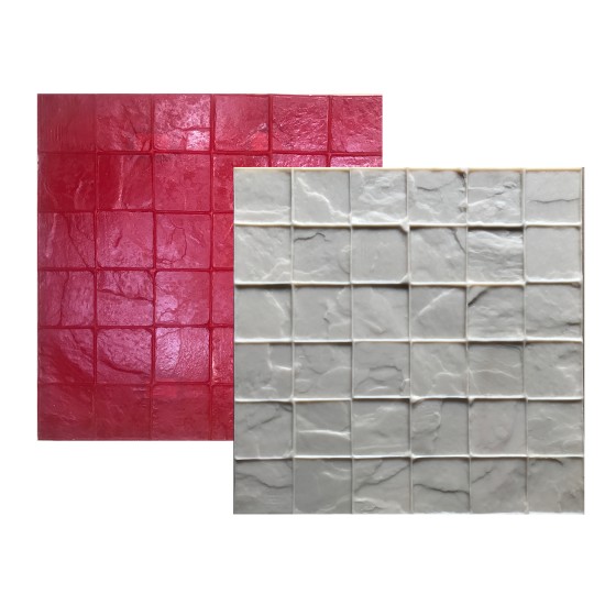 Old London Cobblestone 4" Tile Concrete Stamps SM 2111, 24" x 24"