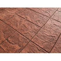 Colorado Slate Tile Basket Weave Concrete Stamps SM 2302, 24" x 24"