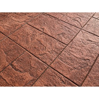 Colorado Slate Tile Basket Weave Concrete Stamps SM 2302, 24" x 24"