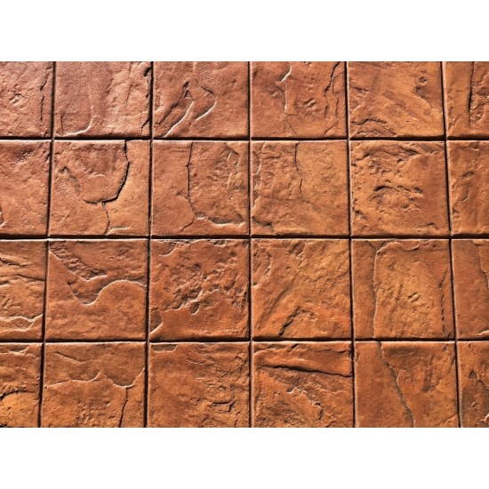 Colorado Slate Tile Quad Stack Bond Concrete Stamps SM 2304, 24" x 24"