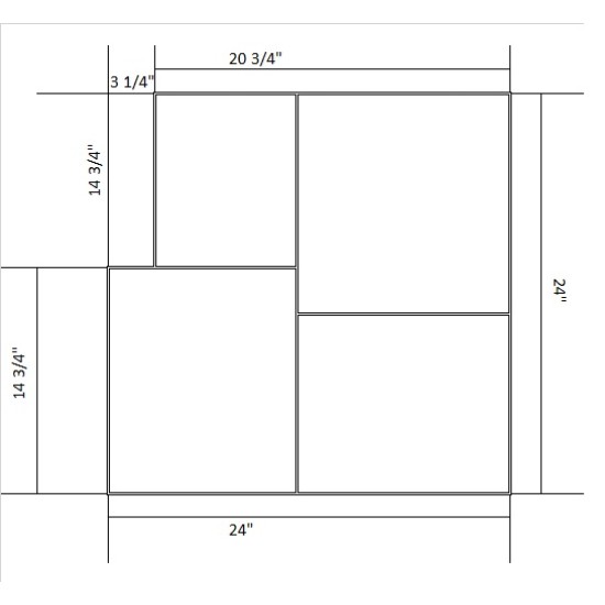 Concrete Ashlar Slate Stamps SM 3001, 24" x 24"