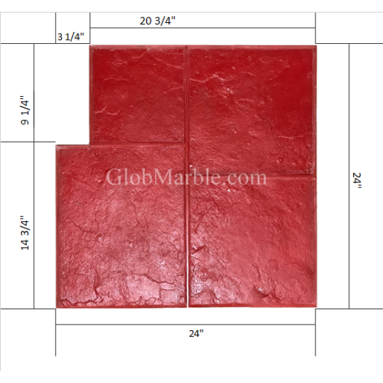 Concrete Ashlar Slate Stamps SM 3001, 24" x 24"