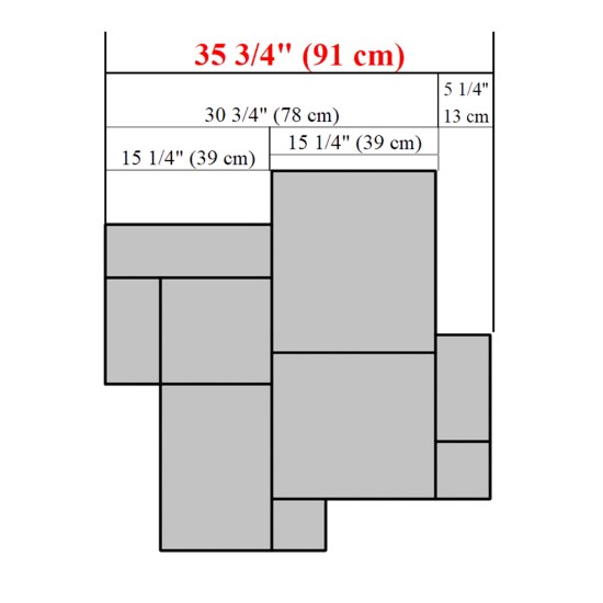 Concrete Grand Ashlar Slate Stamps SM 3300, 36" x 36"