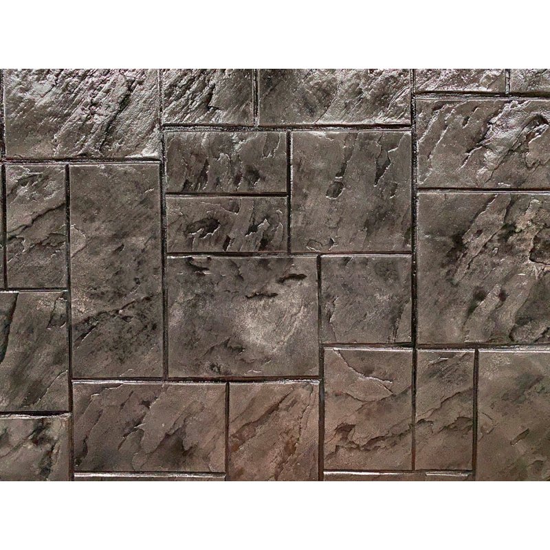 5 New Ashler Slate Decorative Concrete Cement Texture Imprint Stamps Mats Brick 