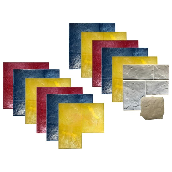 Concrete Ashlar Slate Stamps SM 3100, 28" x 28"