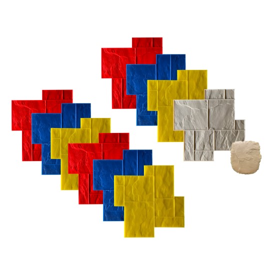 Concrete Grand Ashlar Slate Stamps SM 3300, 36" x 36"