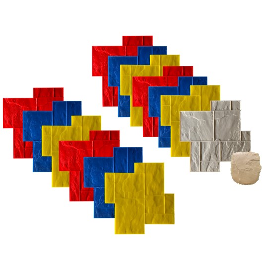 Concrete Grand Ashlar Slate Stamps SM 3300, 36" x 36"