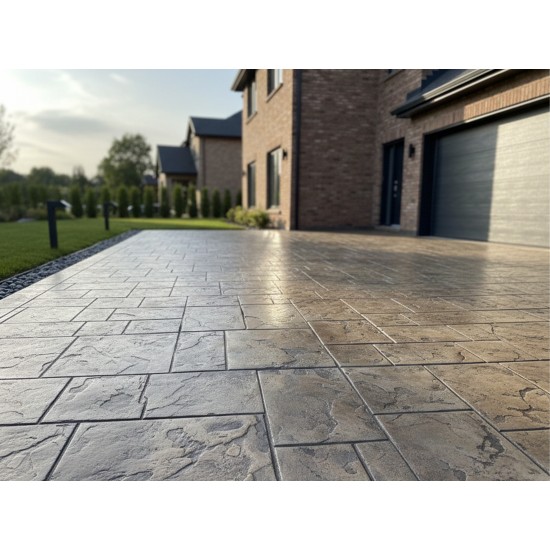Rustic Ashlar Slate Concrete Stamps SM 3100, 28" x 28"