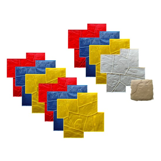 Concrete Grand Ashlar Slate Stamps SM 3400, 36" x 36"