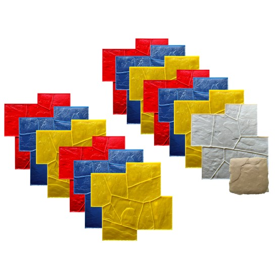 Concrete Grand Ashlar Slate Stamps SM 3400, 36" x 36"