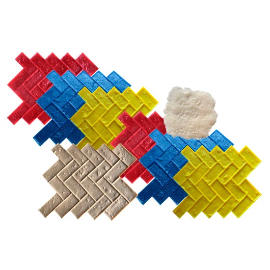 Concrete Stamp Mold SM 4100 Herringbone Brick , 32.75" x 26"