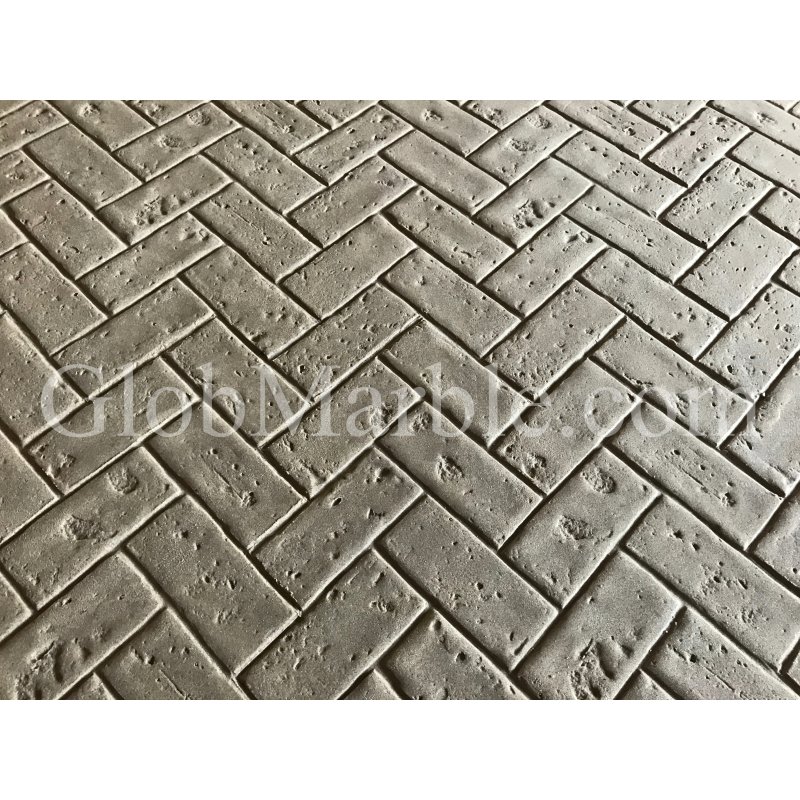 4 New Brick Herringbone Decorative Concrete Cement texture Stamps Mats Tools 