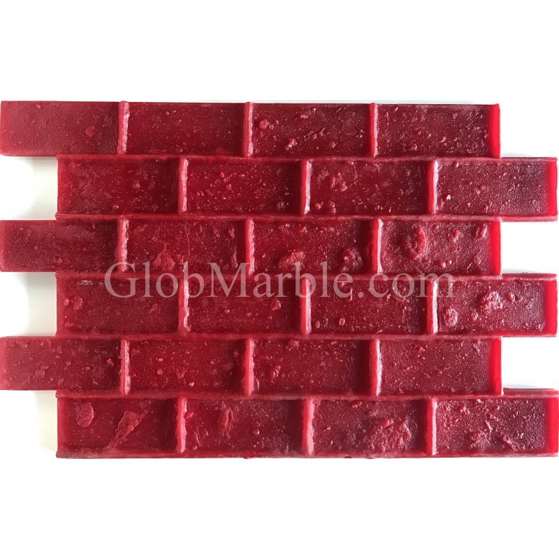 In detail aflevering Gelijkenis Brick Concrete Stamp. Brick Stamped Concrete GlobMarble, Brick Mat
