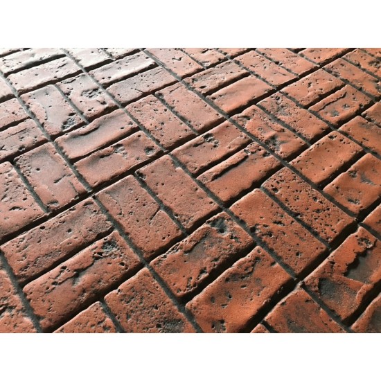 Vintage Basket Weave Brick Concrete Stamps SM 4300, 30" x 15"