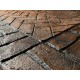 Vintage Basket Weave Brick Border Concrete Stamps SM 4011, 30" x 7.5"