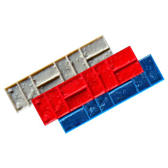 Brick Border Concrete Stamp Mat SM 4011, 30" x 7.5" 